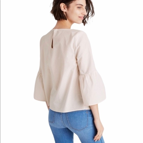 Madewell Striped Bell-Sleeve Top - Picture 3 of 6